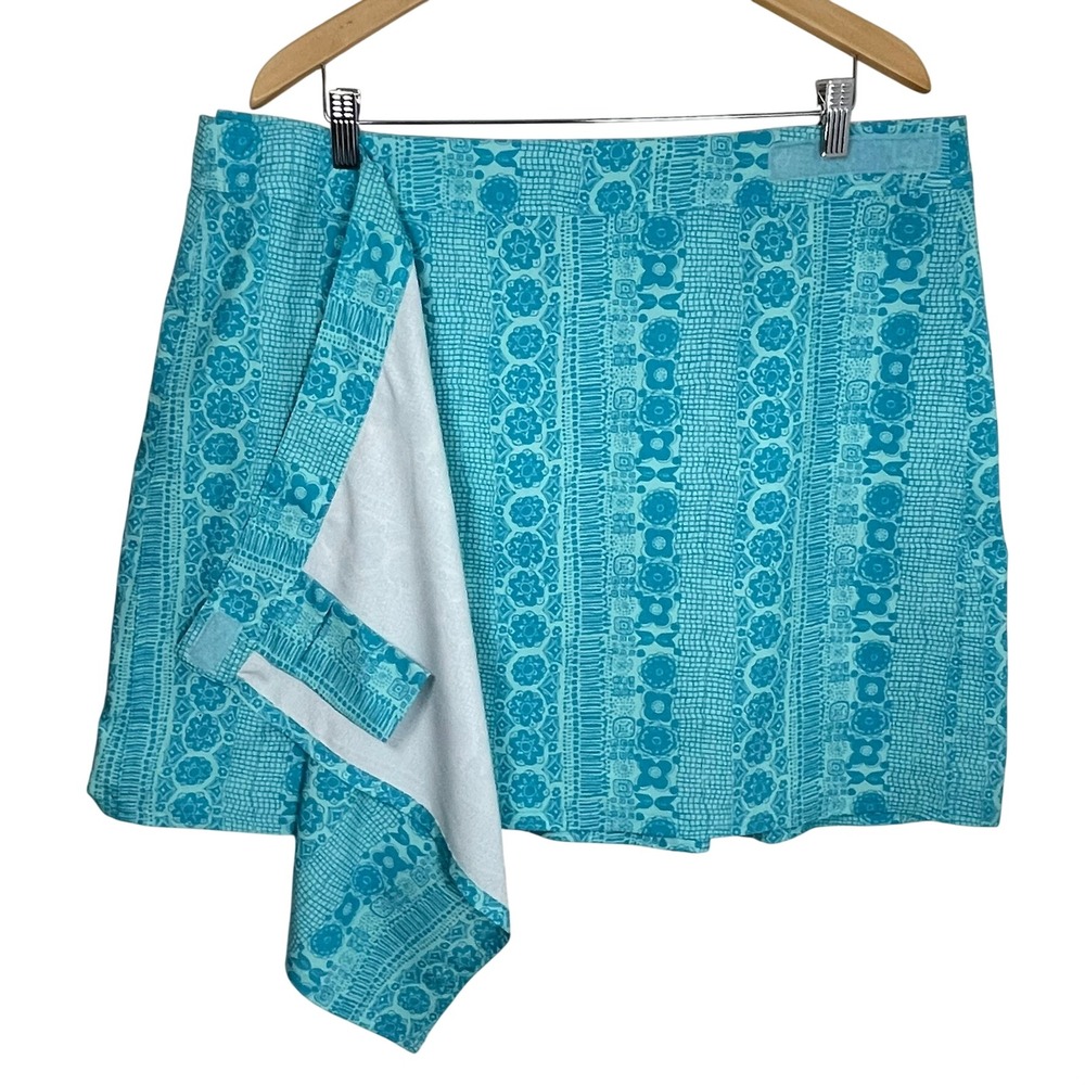 RipSkirt Hawaii 2XL Blue Stretch Wrap Skirt Athletic Travel Swim‎ Coverup